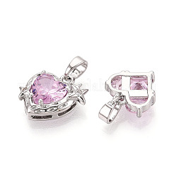 Латунные микро проложить кубического циркония подвески&nbsp;KK-T072-54P