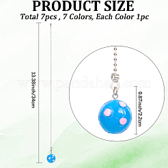 7 шт. футбольные подвески из смолы для потолочных вентиляторов&nbsp;PALLOY-CP00005