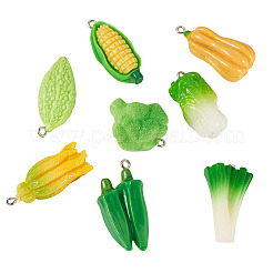 Подвески из непрозрачной смолы 8 шт.&nbsp;CRES-TA0001-64