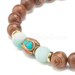 Наборы браслетов из бисера из дерева&nbsp;BJEW-JB07735