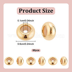 Латунные бусины&nbsp;KK-GO0002-01G-02