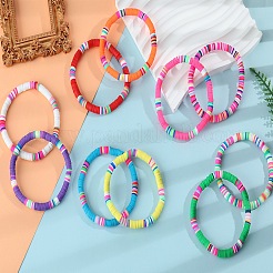 10шт браслеты из полимерной глины&nbsp;BJEW-SW001601