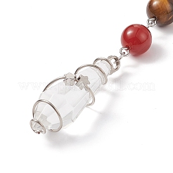 7 подвеска из бисера из драгоценных камней чакры&nbsp;HJEW-JM00797-02