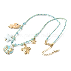 Ожерелья с подвесками в форме панциря черепахи и морской звезды из нержавеющей стали 304&nbsp;LS-NJEW-D344-03G