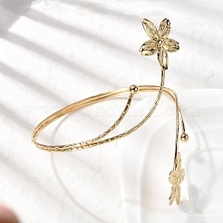 Браслеты-манжеты из нержавеющей стали 304 для женщин&nbsp;BJEW-B152-01G-B