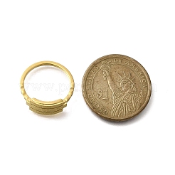 Текстурированное прямоугольное кольцо из нержавеющей стали 304 для женщин&nbsp;RJEW-L126-05B-05G