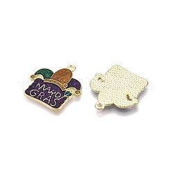 Подвески из сплава с эмалью и блестками на тему карнавала/марди гра&nbsp;ENAM-T020-53C-RS