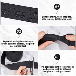 Водонепроницаемая кромка из синтетического каучука&nbsp;AJEW-WH0528-93B