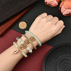 1 комплект браслетов из акрила и стеклянных бусин&nbsp;BJEW-SP0001-11