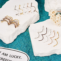 40 шт. 5-х цветные латунные волнистые штифты&nbsp;FIND-TA0004-73