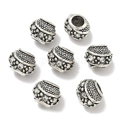 Баррель античный посеребренные сплав горный хрусталь металлические бусины европейских&nbsp;ALRI-Q228-02I