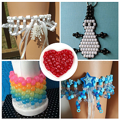 500 шт. прозрачные пластиковые бусины&nbsp;KY-SP0001-54E