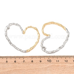 Серьги-гвоздики в форме полого сердца из нержавеющей стали 316.&nbsp;EJEW-Z160-01GP