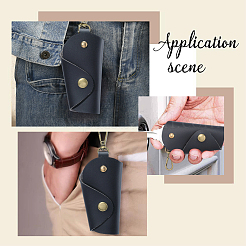 1 шт. винтажные сумки для ключей из искусственной кожи с застежками из сплава&nbsp;ABAG-GL0001-06A