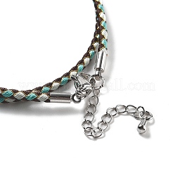 Изготовление плетеных ожерелий из полиэфирного шнура&nbsp;MAK-L043-03P