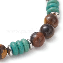 Драгоценный камень бисером растянуть браслеты&nbsp;BJEW-JB13295