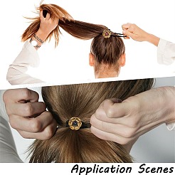 6 шт. резинки для волос из сплава 3 цветов&nbsp;DIY-CY0001-80A