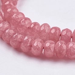 Натуральный белый нефритовый шарик нити&nbsp;LS-G-R171-6x8mm-06