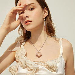 Большие подвески из смолы и ореха&nbsp;RESI-KS0001-04