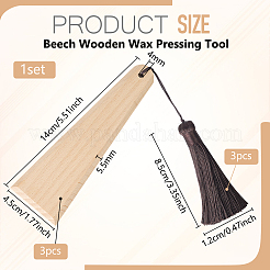 3 шт. инструмент для прессования воска из бука&nbsp;DIY-BC0016-18