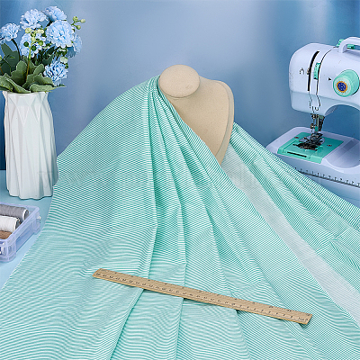 Полосатые хлопчатобумажные ткани&nbsp;DIY-FG0008-69F-1