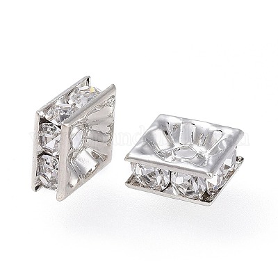 Латунные бусины разделители для поставки стразов&nbsp;RB-A013-8x8-01P-1