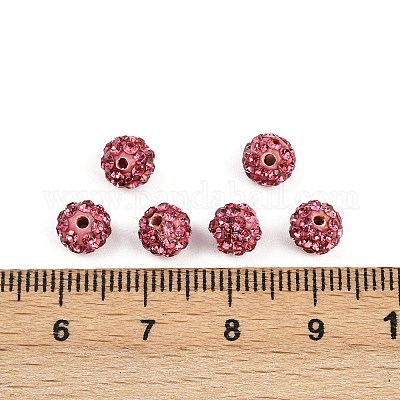 Бусины со стразами&nbsp;RB-H284-6MM-209-1