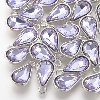 Сплав стекла подвески&nbsp;PALLOY-T029-8x13mm-17-1