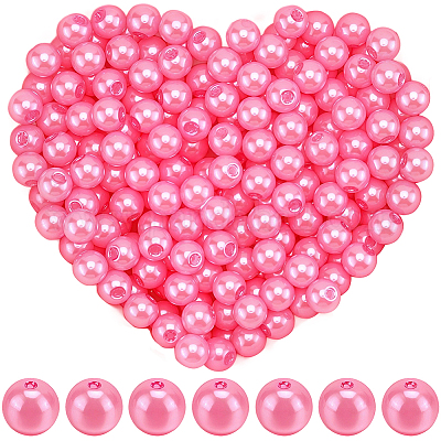 Абс пластмасса имитация жемчужина круглые бусины&nbsp;SACR-SP0001-31B-01-1