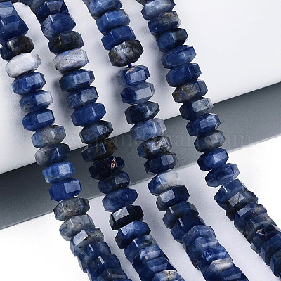 Природный содалит бисер нитей&nbsp;G-N357-14A-03-1