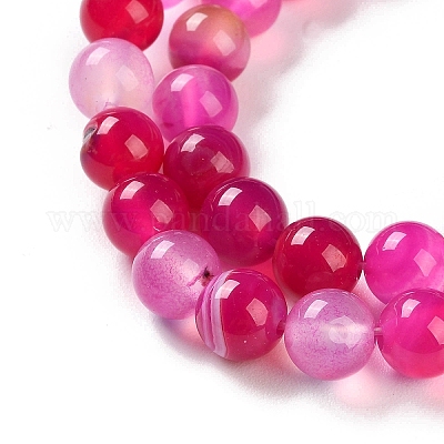 Натуральные полосатые агатовые / полосатые агатовые бусинки G-Z060-A01-B06-1