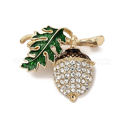 Сплав горный хрусталь брошь&nbsp;LS-JEWB-K027-02G-1