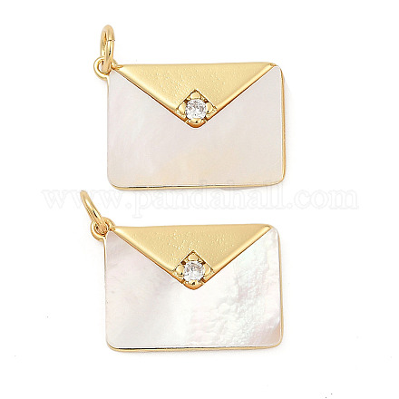 Латунные микро проложить кубического циркония подвески KK-U058-19G-1