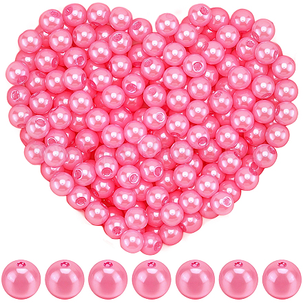 Абс пластмасса имитация жемчужина круглые бусины&nbsp;SACR-SP0001-31B-01-1