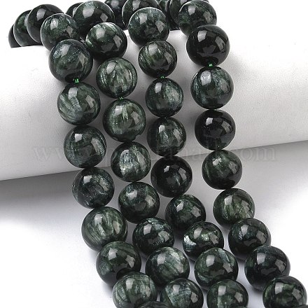 Природные SERAPHINITE нитей бисера&nbsp;G-C270-O01-13-1