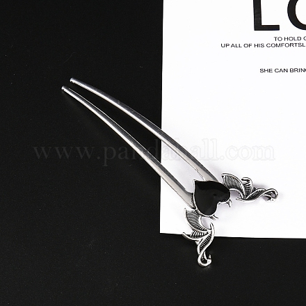 Палочки для волос из сплава сердечек&nbsp;PW-WG1F9BA-02-1