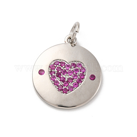 Латунные микро проложить кубического циркония подвески KK-U033-11P-01-1