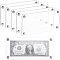 6 Bags Acrylic Currency Frame Display, Dollar Bill Collection Frame, Rectangle, with Screws, WhiteSmoke, Board: 190x90x2.5mm, Hole: 4mm, 2pcs/bag