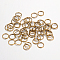 Iron Open Jump Rings, Nickel Free, Antique Bronze, 7x0.7mm, 21 Gauge, Inner Diameter: 5.6mm, about 16000pcs/1000g