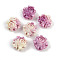 Synthetic Coral Dyed Carved Beads, Flower, Purple, 22x20x12.5mm, Hole: 1.2mm