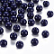 Opaque Acrylic Beads, Round, Prussian Blue, 8x7mm, Hole: 2mm, about 1745pcs/500g