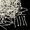 Brass Ball Head Pins, Cadmium Free & Lead Free, Silver, 18x0.5mm, 24 Gauge, Head: 2mm, about 8570pcs/bag