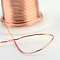 Bare Copper Wire, Copper Jewelry Craft Wire, Rose Gold, 24 Gauge, 0.5mm, about 59.05 Feet(18m)/roll