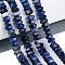 Natural Sodalite Beads Strands, Faceted, Hexagon, 6.5~7x3~3.5mm, Hole: 0.8~1mm, about 109~113pcs/strand, 14.76~15.16 inch(37.5~38.5cm)