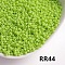 Opaque 6/0 Glass Seed Beads, Round, Green Yellow, 6/0, 4mm, about 130pcs/10g