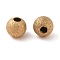 Titanium Beads, Round, Textured, Golden, 5x4.8mm, Hole:1.6mm