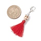 Подвесные украшения из поликоттона с кисточками ручной работы HJEW-JM03835-3