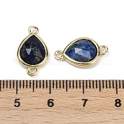 Окрашенный натуральный лазурит граненые соединительные подвески&nbsp;G-L514-048P-11