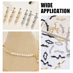 10 шт. 2-х цветные подвески-соединители из нержавеющей стали 304&nbsp;STAS-UN0046-72