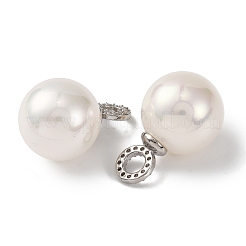 Покрытие стойки латунь микропаве прозрачные подвески из кубического циркония KK-B103-01B-P